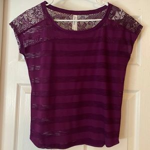 Plum colored shirt